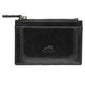Mancini  South Beach RFID Secure Card Case and Coin Pocket - Black