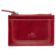 Mancini  South Beach RFID Secure Card Case and Coin Pocket - Red