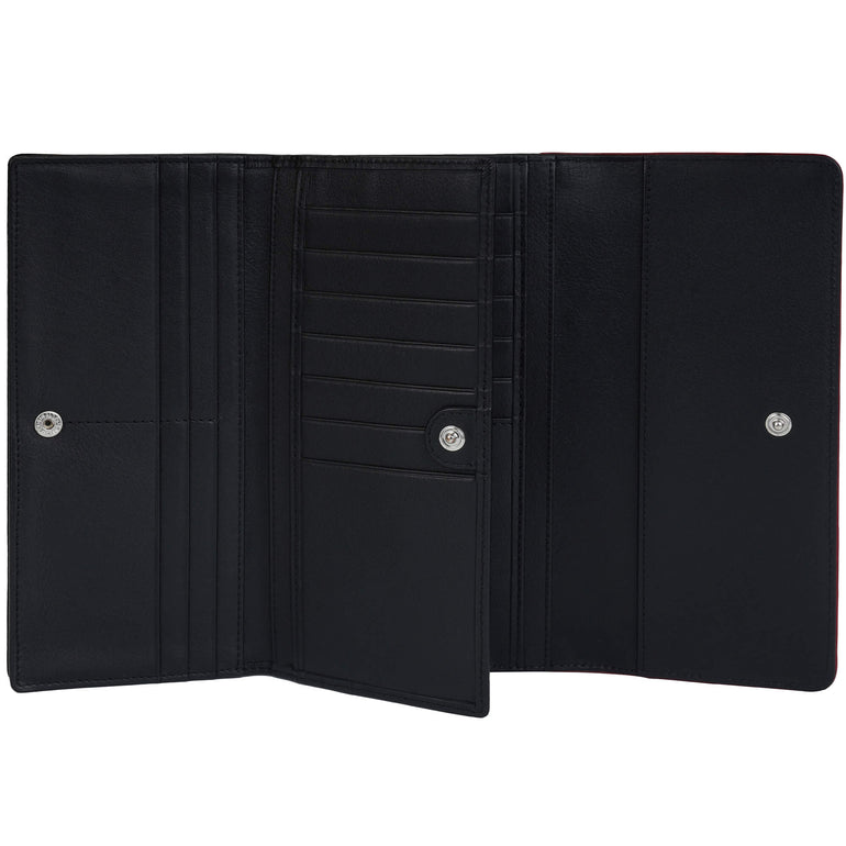 Mancini Sonoma Women’s Quad fold Wallet with Enhanced RFID Protection