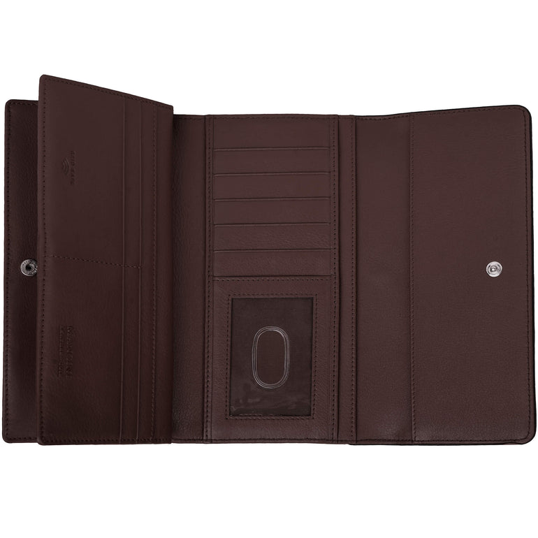 Mancini Sonoma Women’s Quad fold Wallet with Enhanced RFID Protection