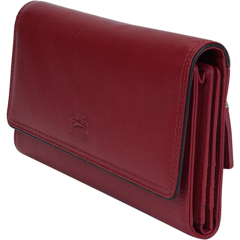 Mancini Sonoma Women’s Quad fold Wallet with Enhanced RFID Protection