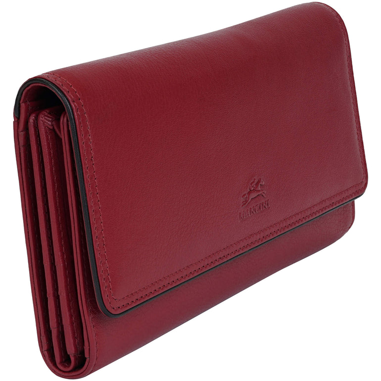 Mancini Sonoma Women’s Quad fold Wallet with Enhanced RFID Protection
