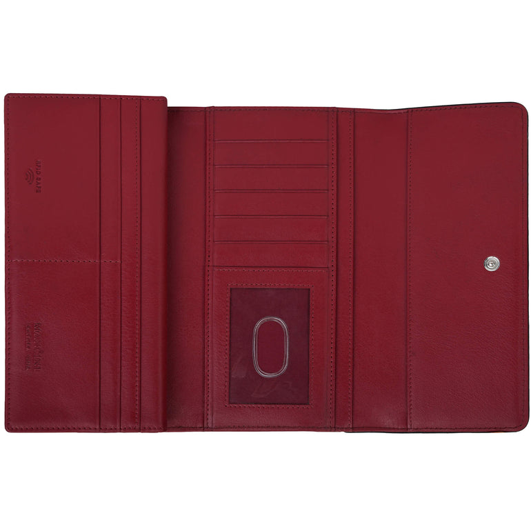 Mancini Sonoma Women’s Quad fold Wallet with Enhanced RFID Protection