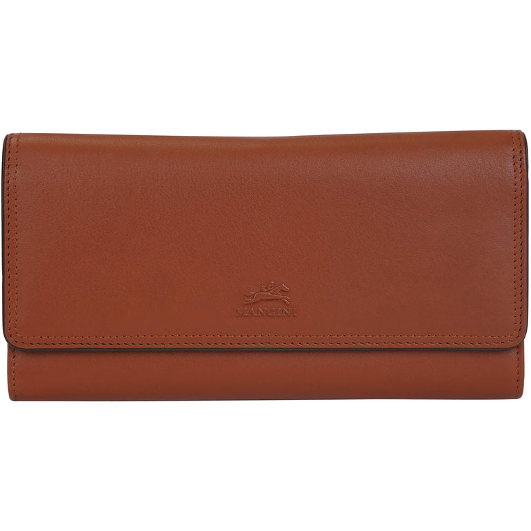 Mancini Sonoma Women’s Quad fold Wallet with Enhanced RFID Protection