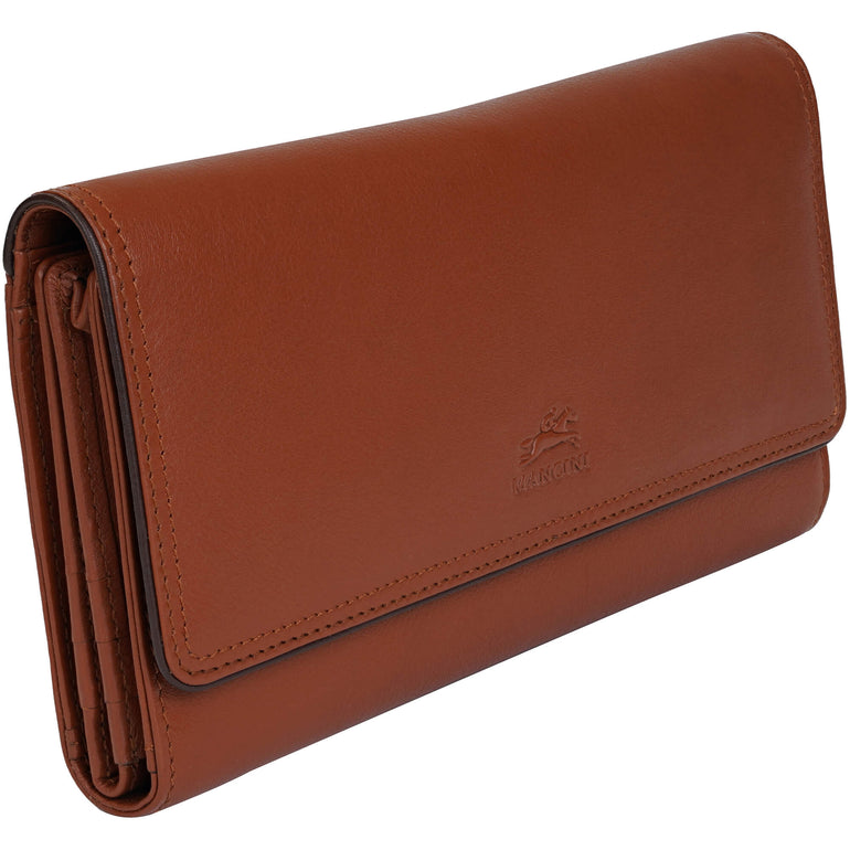 Mancini Sonoma Women’s Quad fold Wallet with Enhanced RFID Protection