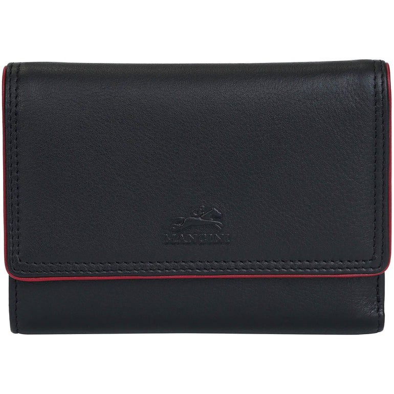 Mancini Sonoma Women’s Medium Clutch Wallet with Enhanced RFID Protection