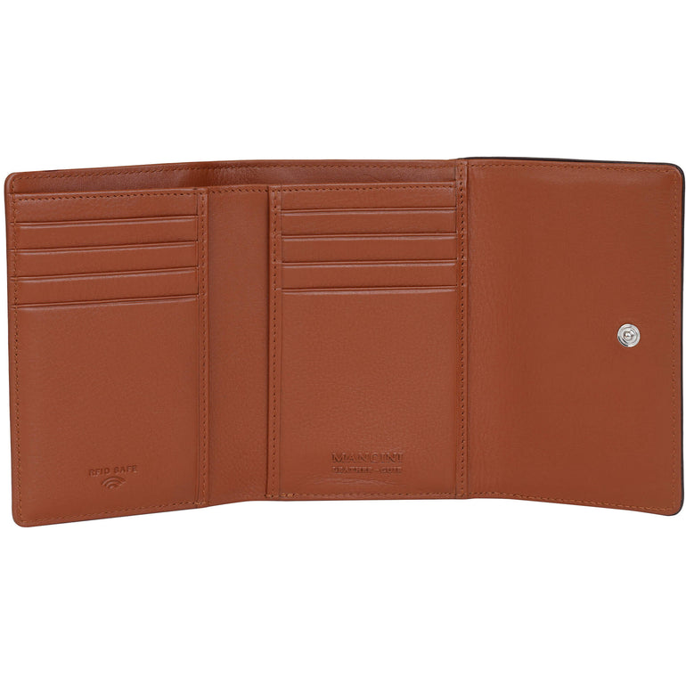 Mancini Sonoma Women’s Medium Clutch Wallet with Enhanced RFID Protection