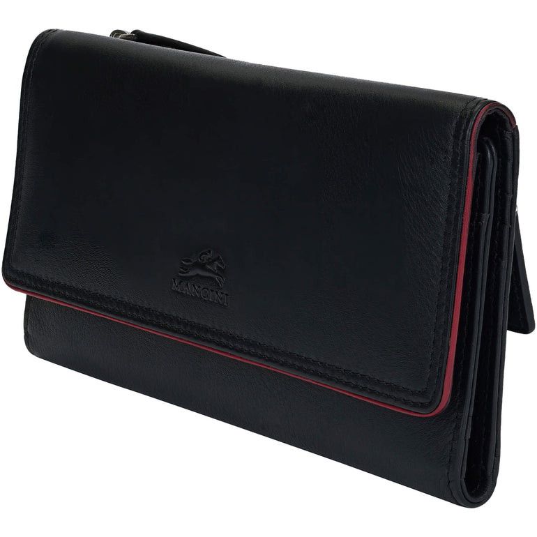 Mancini Sonoma Women’s Medium Clutch Wallet with Enhanced RFID Protection