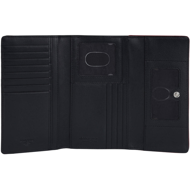 Mancini Sonoma Women’s Medium Clutch Wallet with Enhanced RFID Protection