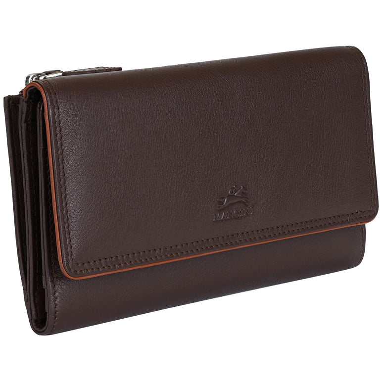 Mancini Sonoma Women’s Medium Clutch Wallet with Enhanced RFID Protection