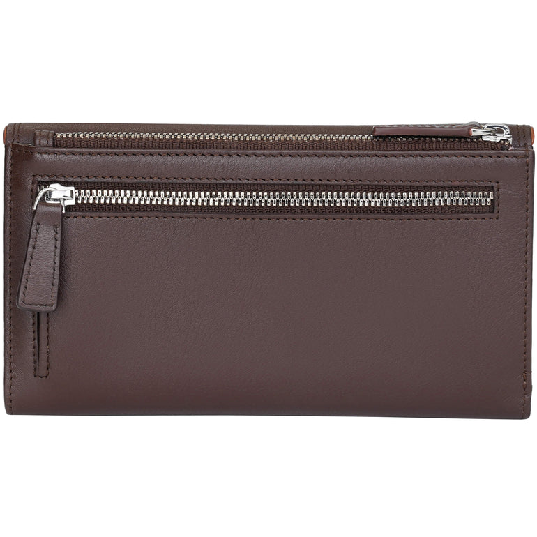 Mancini Sonoma Women’s Medium Clutch Wallet with Enhanced RFID Protection