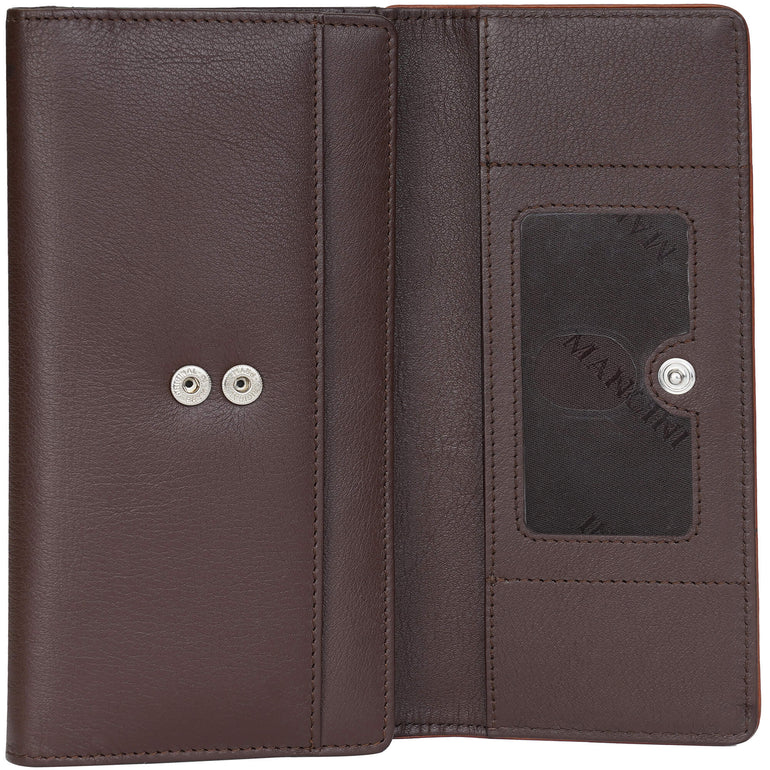 Mancini Sonoma Women’s Medium Clutch Wallet with Enhanced RFID Protection