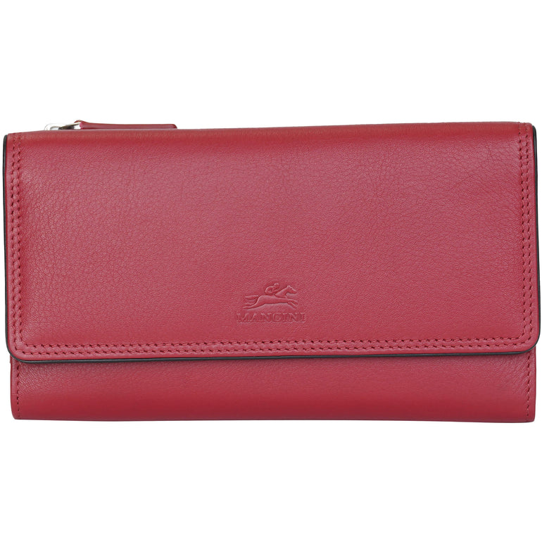 Mancini Sonoma Women’s Medium Clutch Wallet with Enhanced RFID Protection