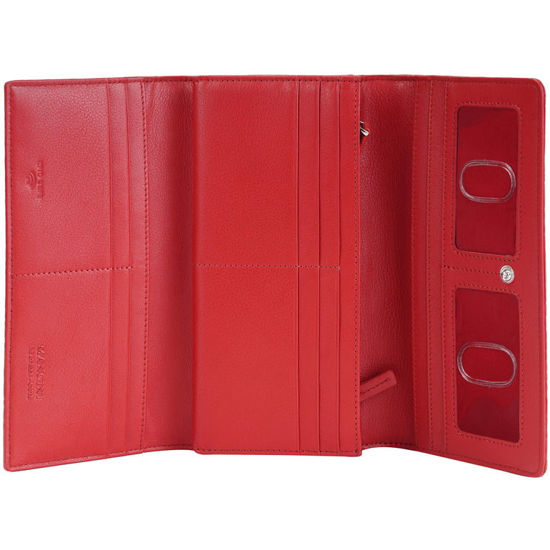 Mancini Croco2 Women’s Trifold Wallet with Enhanced RFID Security
