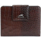 Mancini Croco2 Women’s Medium Clutch Wallet with Enhanced RFID Protection