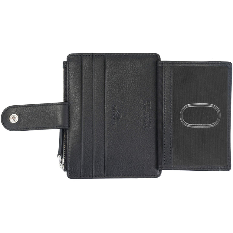 Mancini Croco2 Women’s Card Case with Enhanced RFID Protection