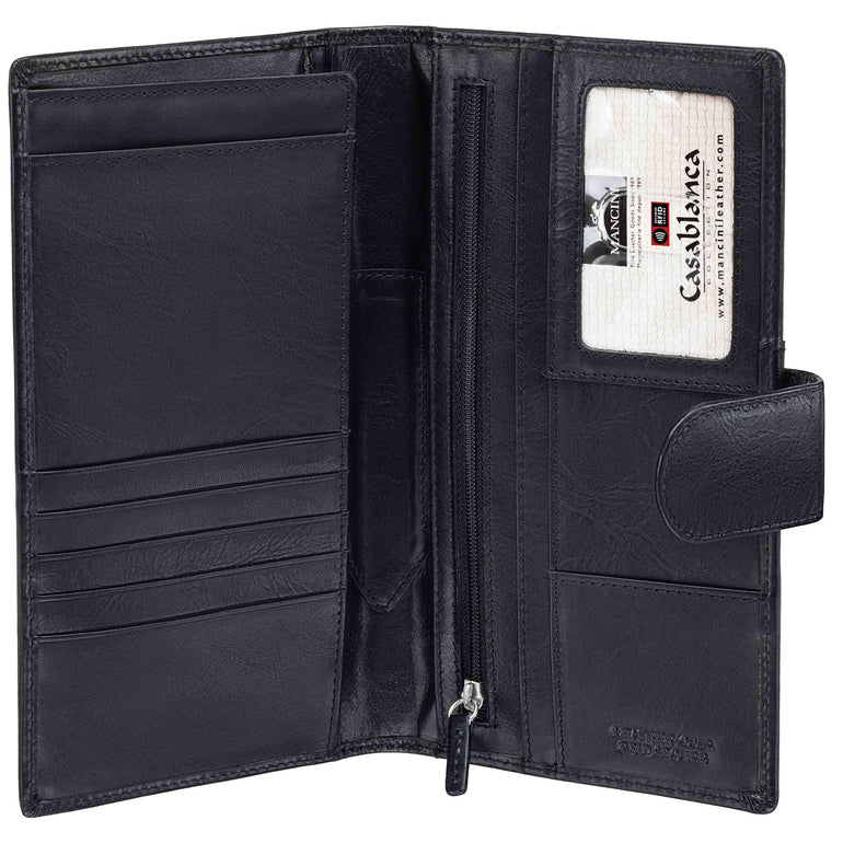 Mancini CASABLANCA RFID Secure Classic Passport / Travel Organizer