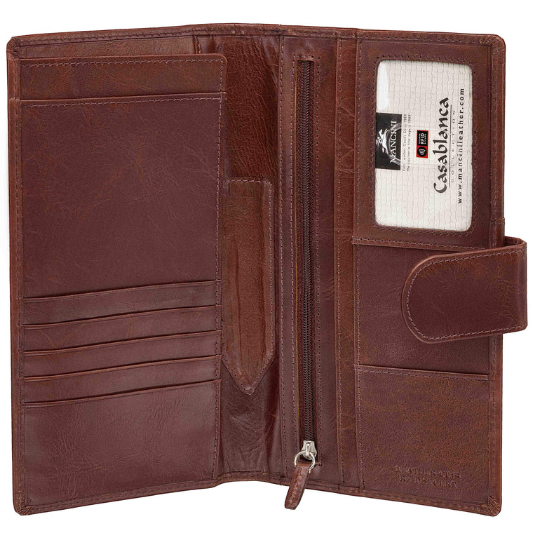 Mancini CASABLANCA RFID Secure Classic Passport / Travel Organizer