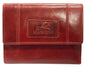 Mancini CASABLANCA Ladies' RFID Secure Small Clutch Wallet - Red