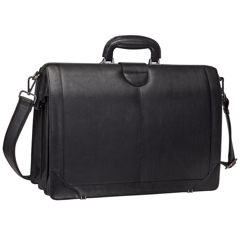 Mancini MILAN Luxurious Litigator Briefcase Pocket for 17.3” Laptop