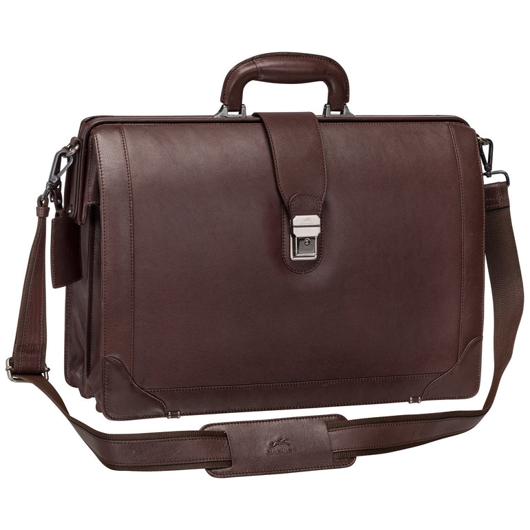 Mancini MILAN Luxurious Litigator Briefcase Pocket for 17.3” Laptop