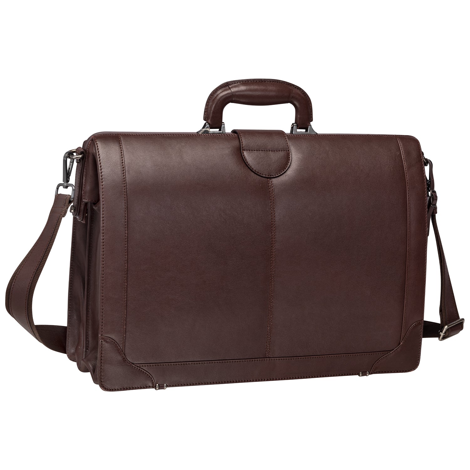 Mancini MILAN Luxurious Litigator Briefcase Pocket for 17.3” Laptop