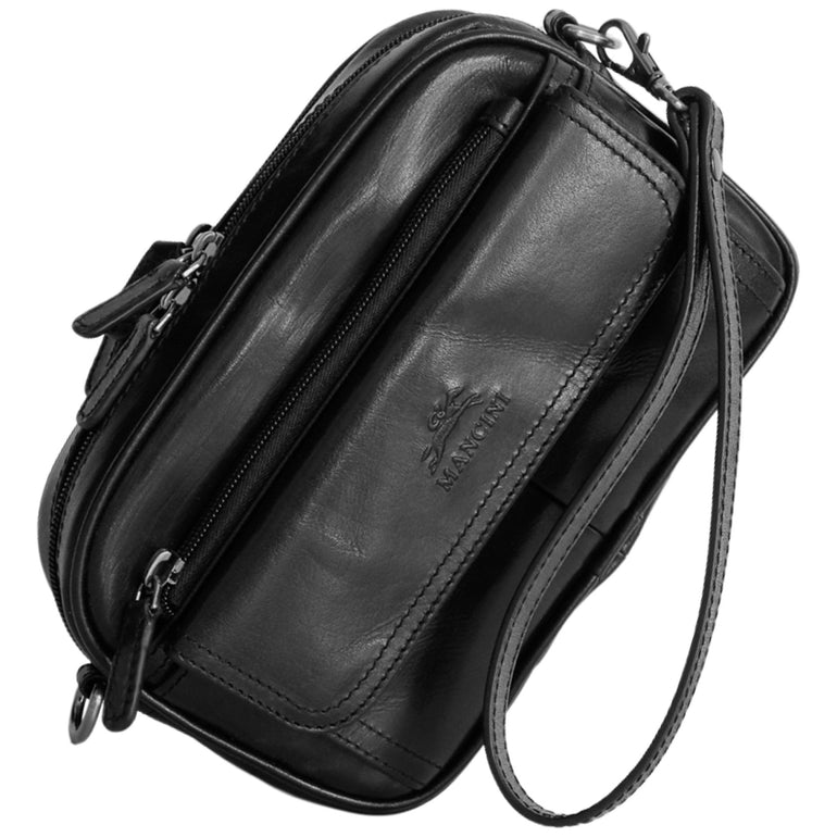 Mancini Buffalo Unisex Bag with Zippered Organizer Pocket