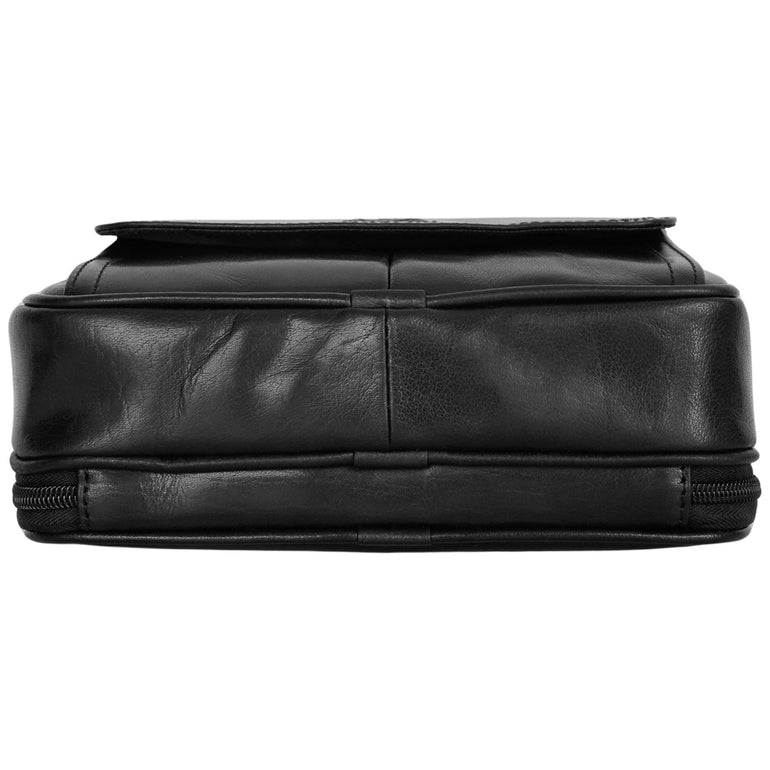 Mancini Buffalo Unisex Bag with Zippered Organizer Pocket
