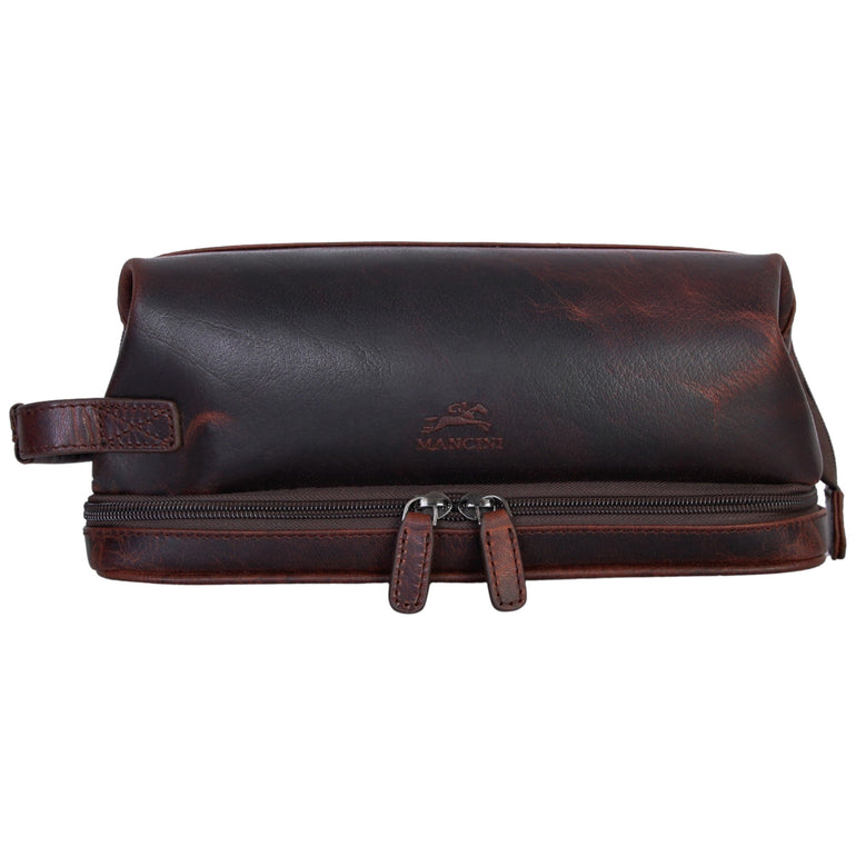 Mancini Classic Toiletry Kit with Zippered Organizer