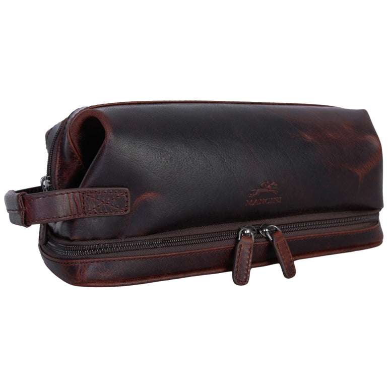 Mancini Classic Toiletry Kit with Zippered Organizer