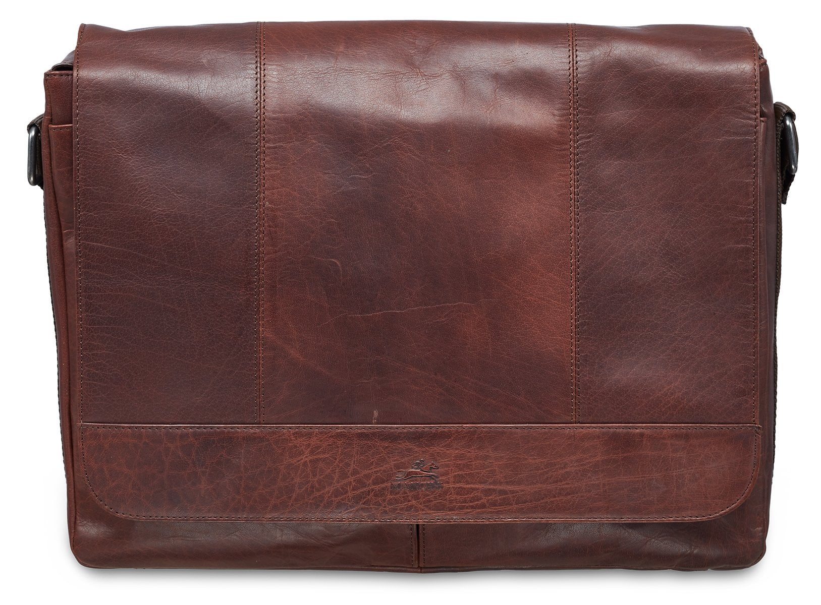 Mancini BUFFALO Messenger Bag for 15'' Laptop / Tablet - Brown