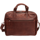 Mancini BUFFALO Double Compartment Briefcase for Laptop and Tablet - Brown