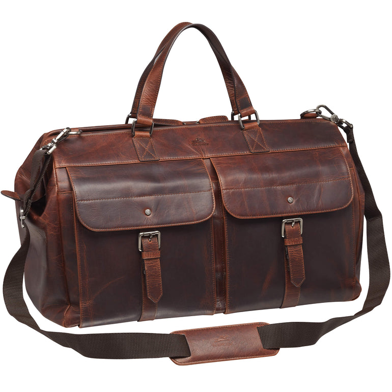 Mancini Buffalo Dowel Rod Duffle Bag for Carry-On Travel
