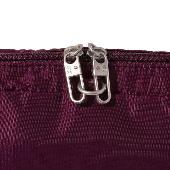 Baggallini Securtex Anti-Theft Treasure Crossbody - Mulberry