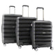 Air Canada Eerie Hardside 3 Piece Luggage Set - Black