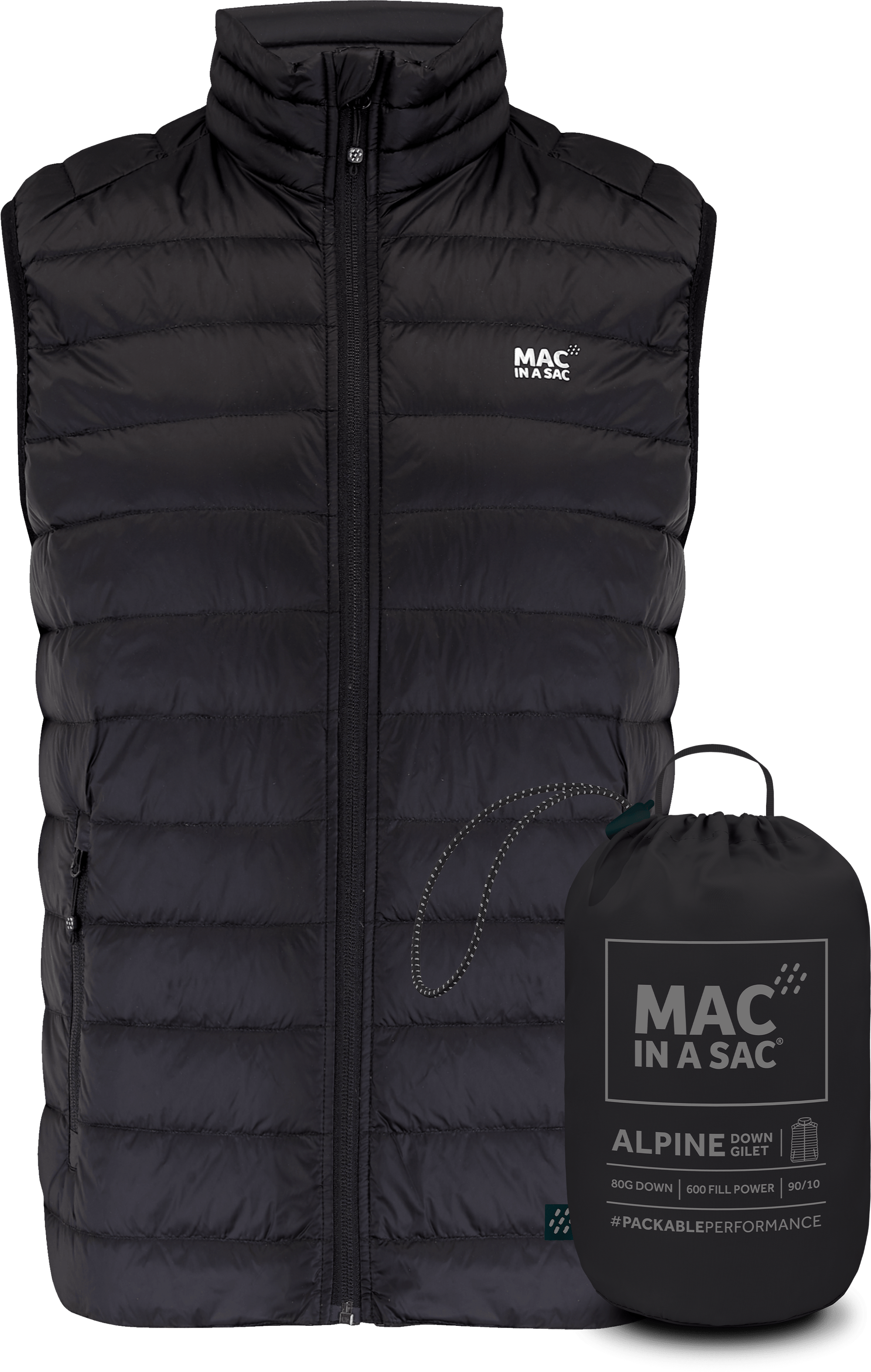 Mac In A Sac Alpine Down Gilet (Men's) - Jet Black