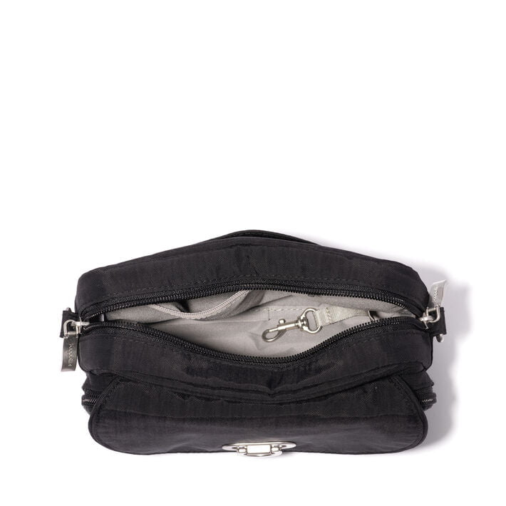 Baggallini Coastal Flip Lock Camera Bag Crossbody
