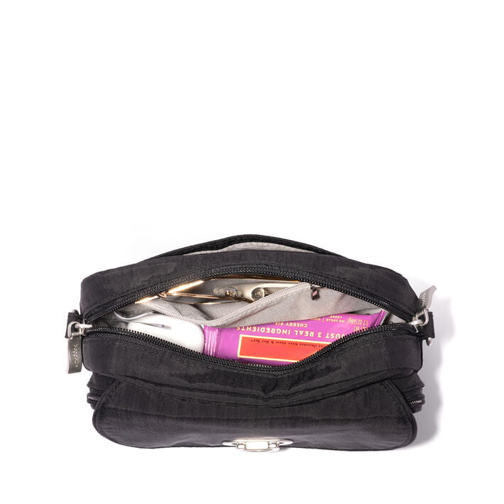 Baggallini Coastal Flip Lock Camera Bag Crossbody