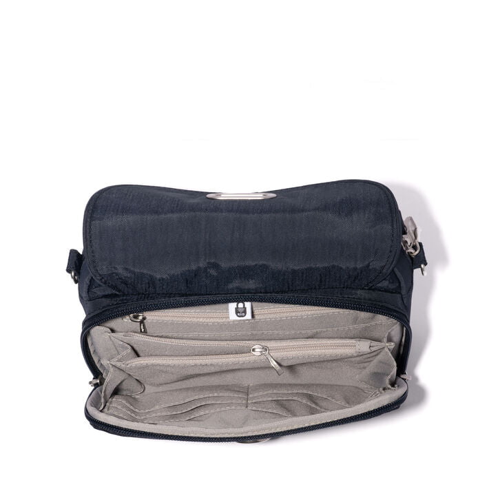 Baggallini Coastal Flip Lock Camera Bag Crossbody