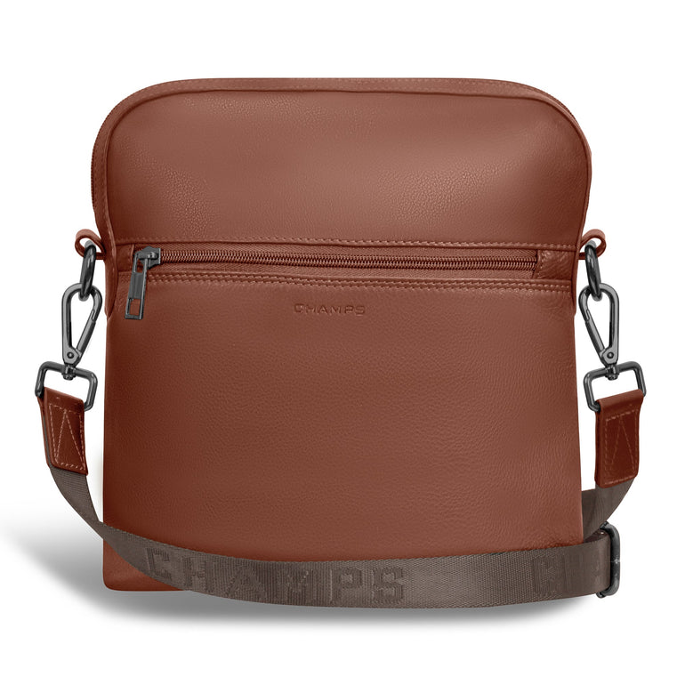 Champs Onyx Leather Cross-Body Bag