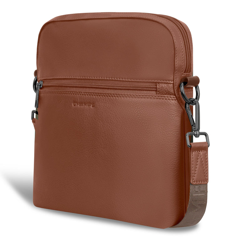 Champs Onyx Leather Cross-Body Bag