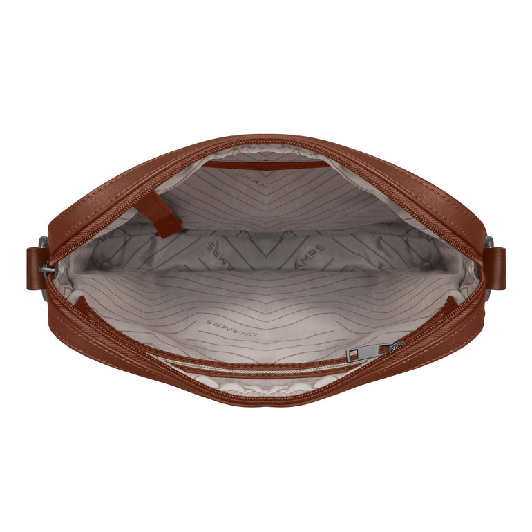 Champs Onyx Leather Cross-Body Bag