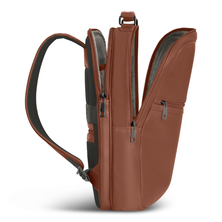 Champs Onyx Leather Compact Backpack