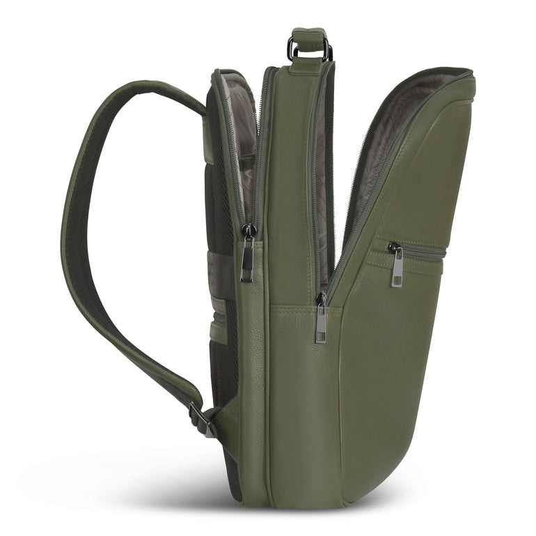 Champs Onyx Leather Compact Backpack