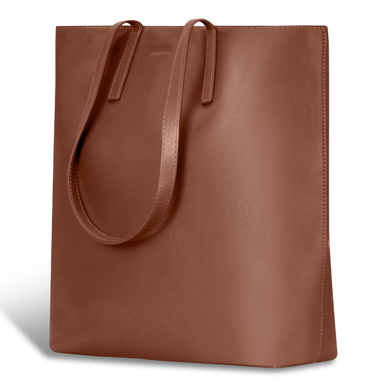 Champs Onyx Leather Vertical Tote