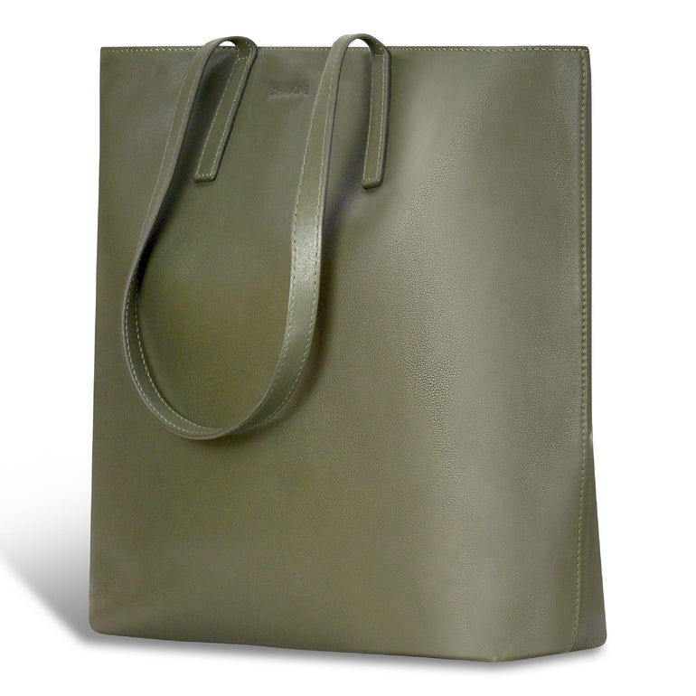 Champs Onyx Leather Vertical Tote
