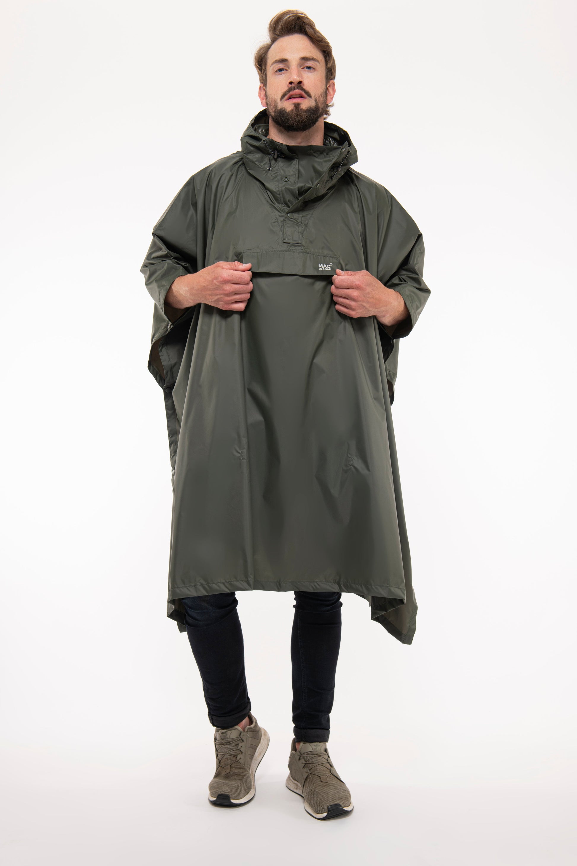 Mac In A Sac Packable Waterproof Unisex Poncho - Khaki