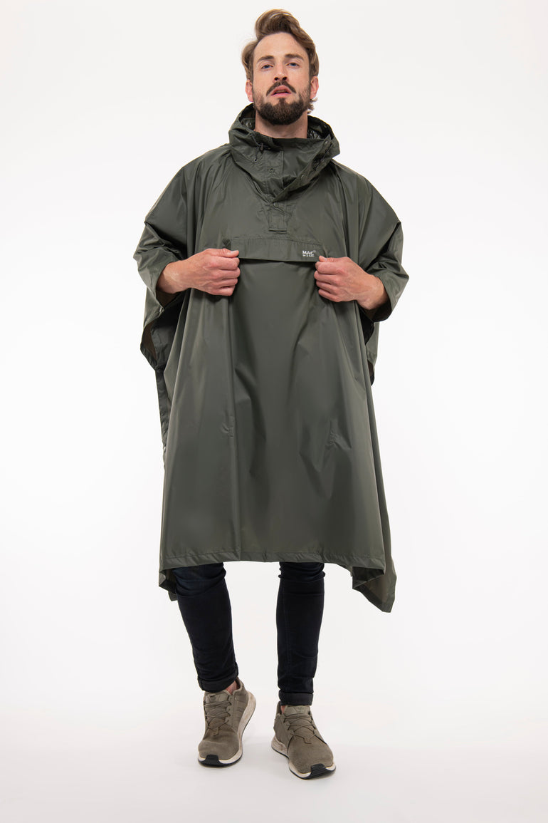 Mac In A Sac Packable Waterproof Unisex Poncho - Khaki