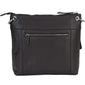Mancini Pebbled Trish Crossbody Handbag with Organizer
