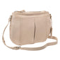 Mancini Pebbled Scarlet Leather Crossbody Hobo Bag